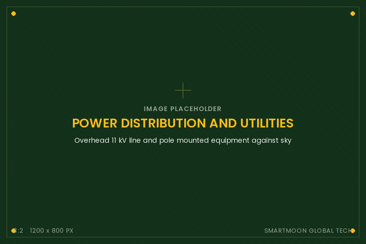 An 11 kV overhead distribution line